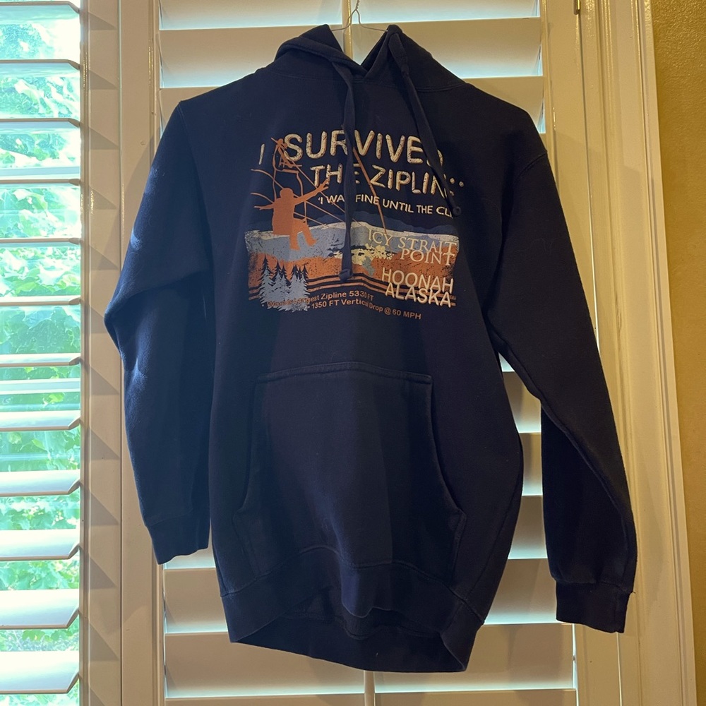 Navy blue hoodie unisex